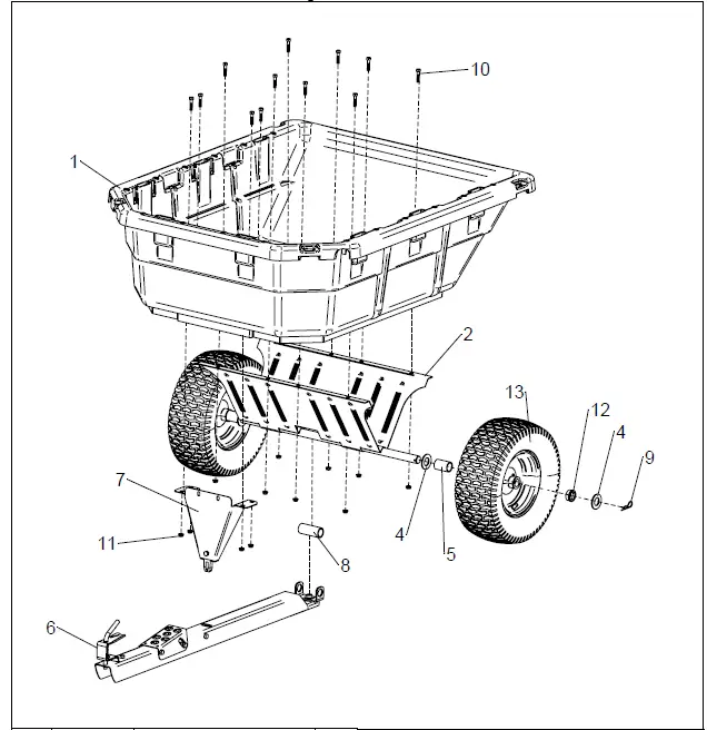 Husqvarna-DC1000P-Poly-Swivel-Dump-Cart-fig-5