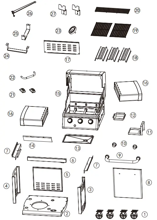 Royal-Gourmet-MG3000-Mirage-3-Burner-Gas-Grill-fig-2