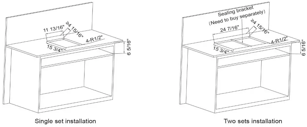 FOTILE EIG30102 12 Cooktop -Installation methods 2