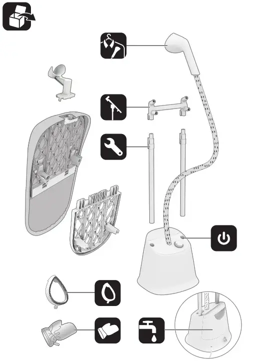 PHILIPS STE3160 Clothes Steamer - overview 1
