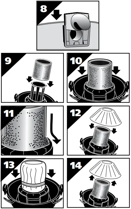 shop-vac CH87 650C Wet or Dry Shop Vacuum Cleaner - TANK COVER