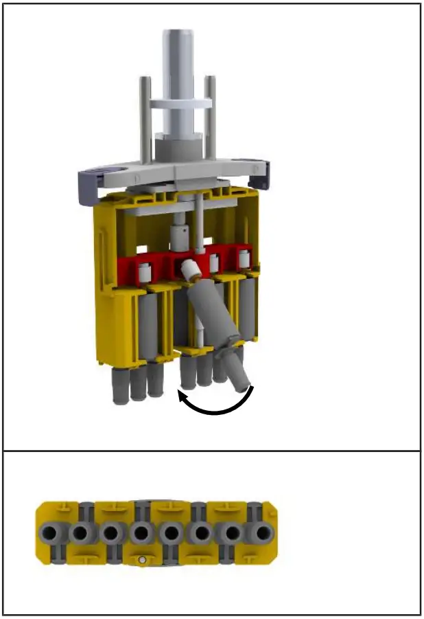 brand liquid handling station - Assemble shaft and piston