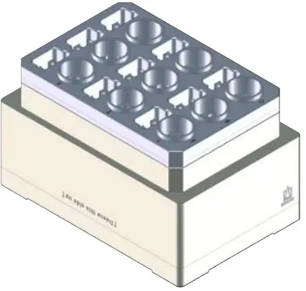 brand liquid handling station - Cooling Block for microcentrifuge tubes 1
