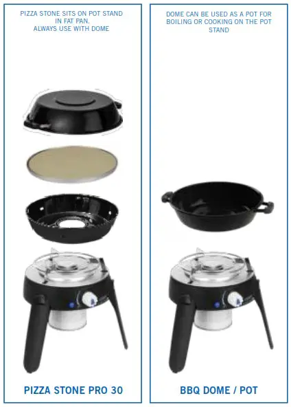 CADAC Safari Chef 30 Compact Gas BBQ - Product Overview 2