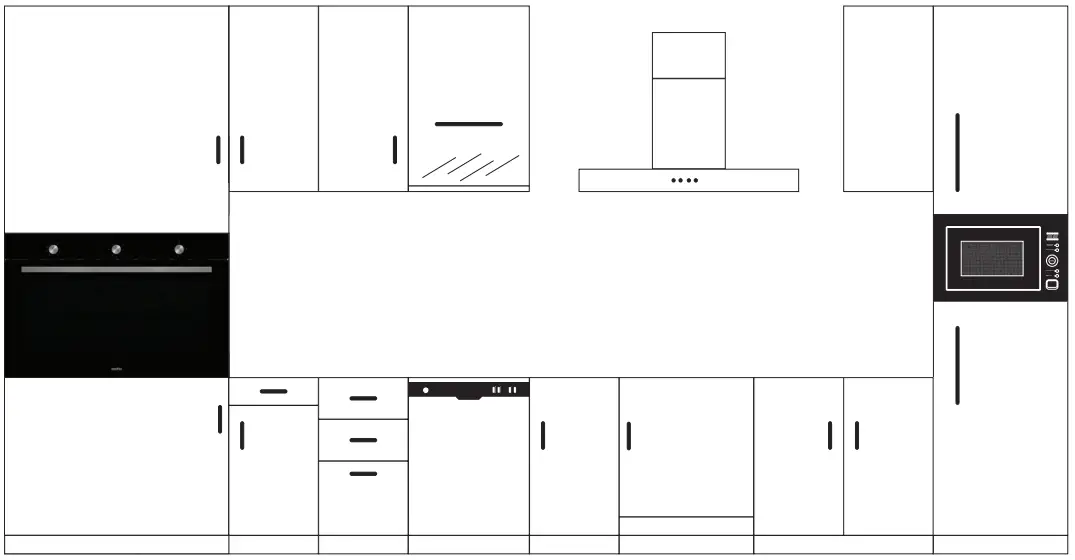 esatto EO9060XL9M Built In Oven - MOUNTING IN AN ELEVATED CABINET