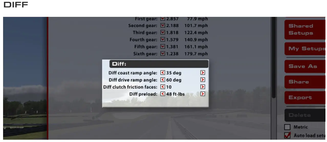 DIFF COAST r numbers exert more locking force.