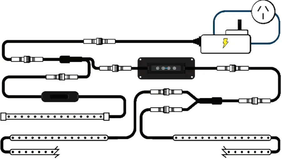 HARDKORR 8M Tri-Colour Boat Light Kit 03