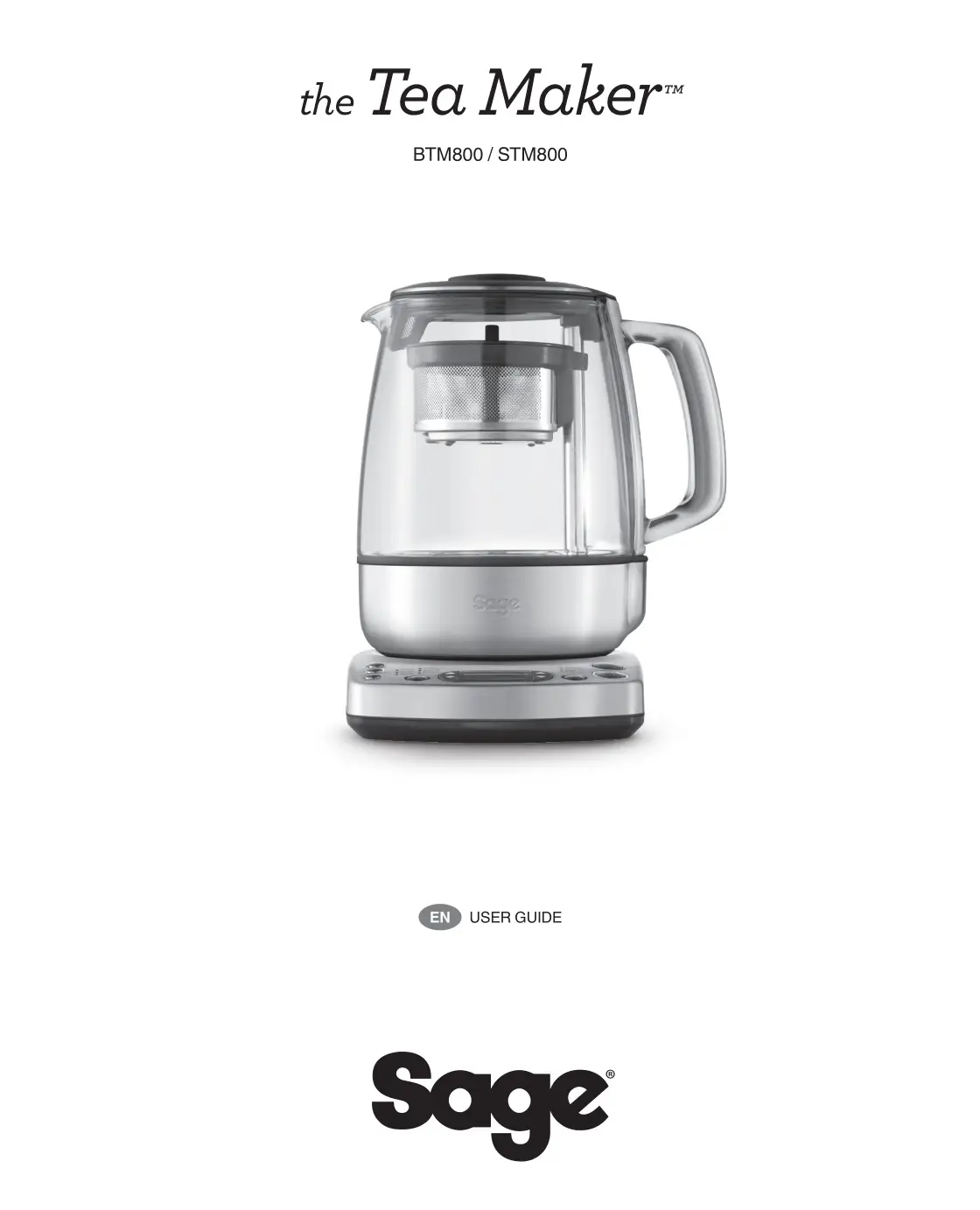 sage BTM800 The Tea Maker User Guide