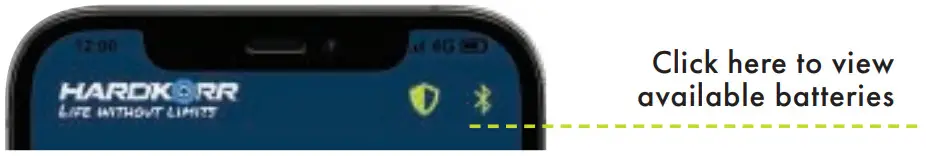 HARDKORR 240AH LiFePO4 Deep Cycle Battery - Bluetooth logo