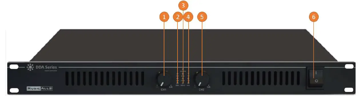 DATEQ DDA-2300 Class-D Power Amplifier 1