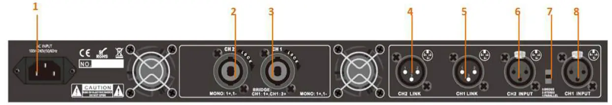 DATEQ DDA-2300 Class-D Power Amplifier 2