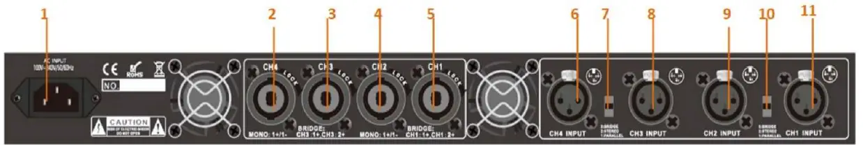 DATEQ DDA-2300 Class-D Power Amplifier 5