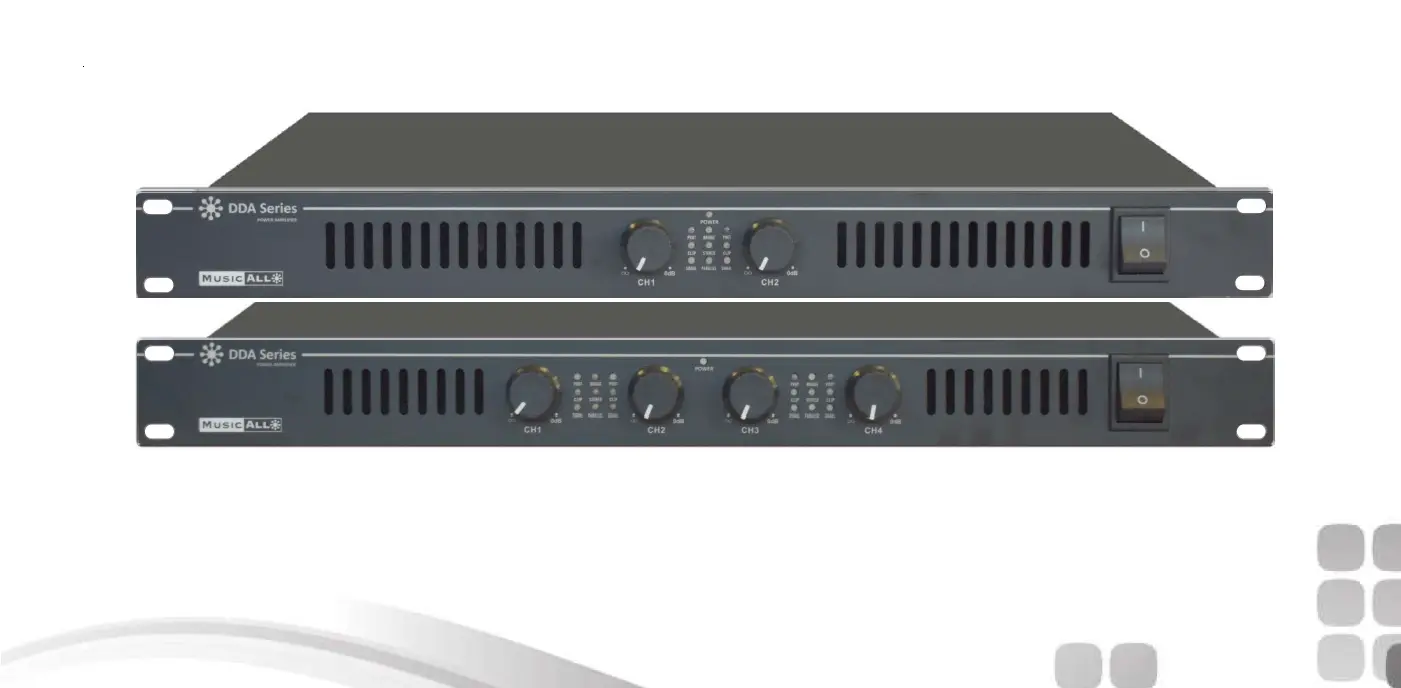 Dateq Dda-2300 Class-d Power Amplifier Instruction Manual