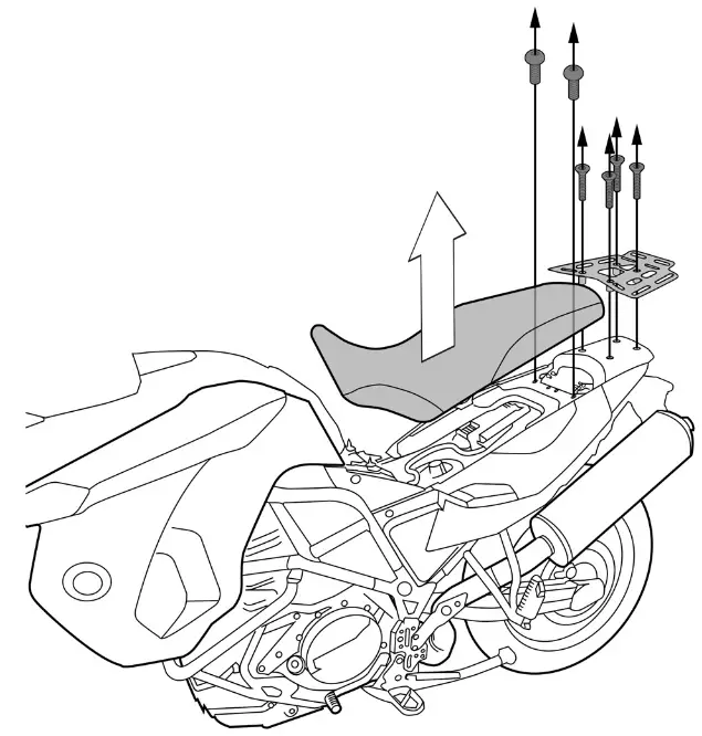 TOURATECH 01-048-5555-0 Pannier Rack - Mounting instructions