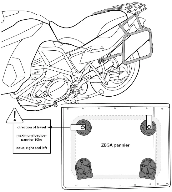 TOURATECH 01-048-5555-0 Pannier Rack - system1