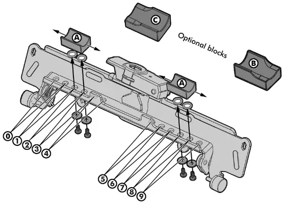 TOURATECH 01-048-5555-0 Pannier Rack - top blocks