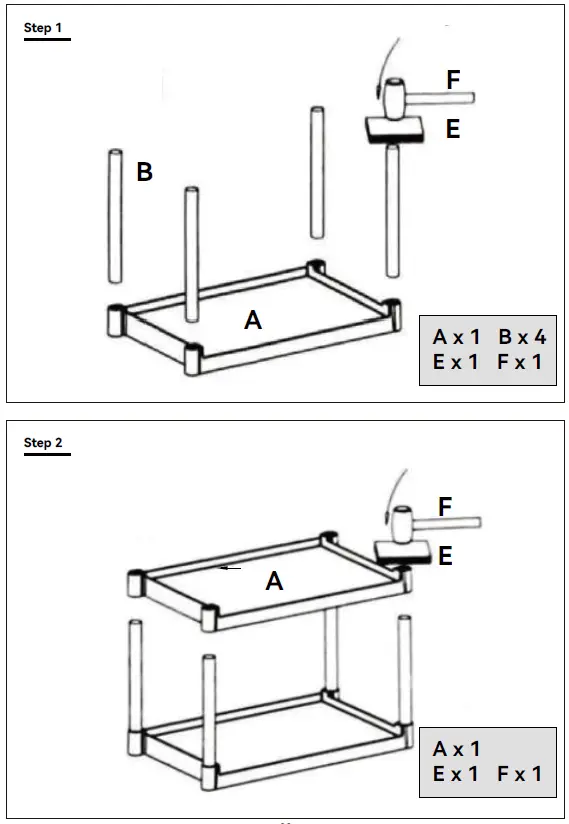 VEVOR B0BTCV3YPG Utility Service Cart 2