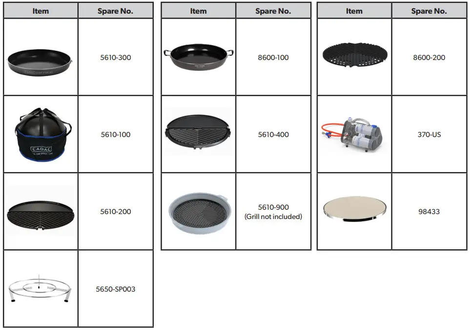 CADAC 5610 Citi Chef 40 Portable 4 Piece Camping BBQ System - Campedrvan
