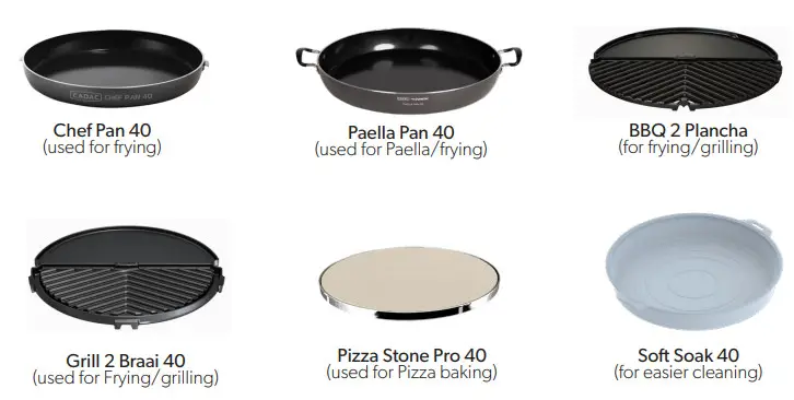 CADAC 5610 Citi Chef 40 Portable 4 Piece Camping BBQ System - included