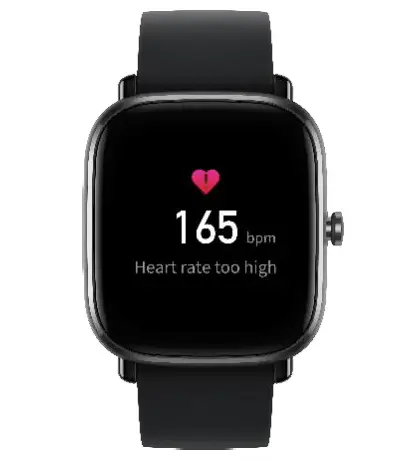 Heart rate too high alert