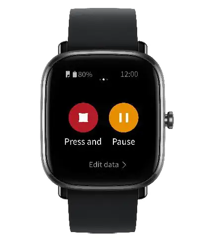 Pause, continue, and end workout