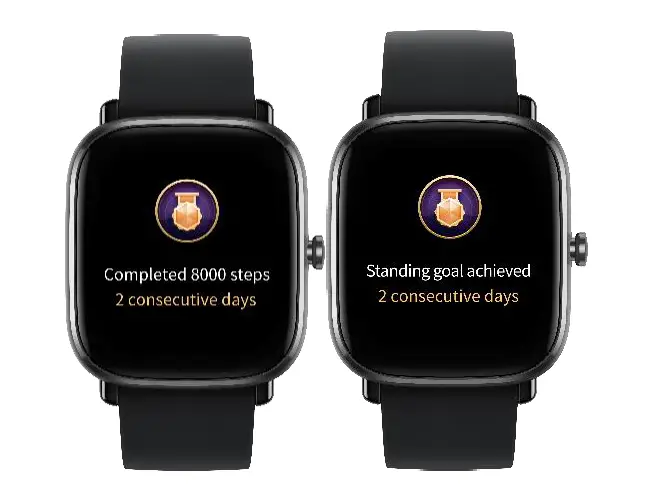 Activity goal achieved alert