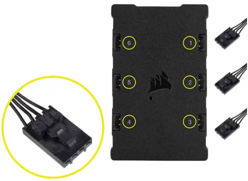 CORSAIR AR Series iCUE AR120 Digital RGB Cooling System - RGB CONTROLLER