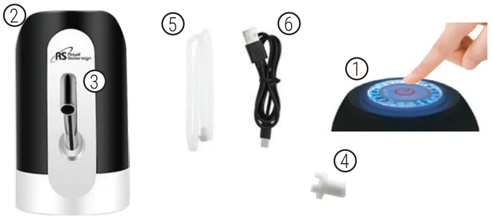 Royal Sovereigns RWD 10B Portable Water Dispenser Pump - OVERVIEW