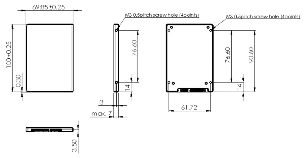 SEAGATE Nytro 1351 Sata SSD Disk - Dimensions