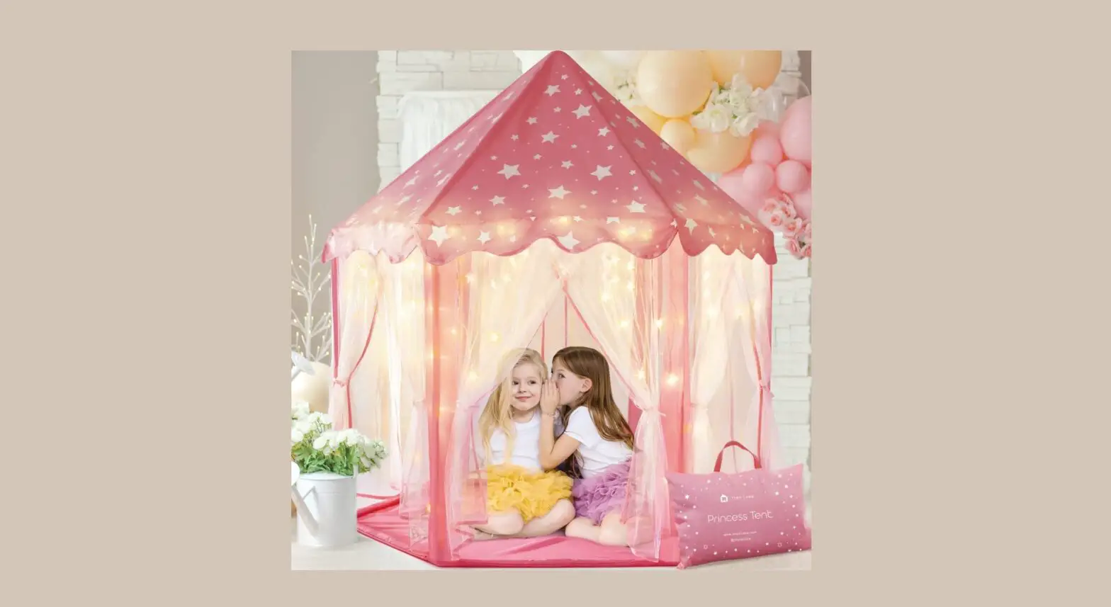 Tiny Land Tent2005 Pink Glow In Dark Play Tent Instruction Manual