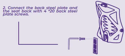 MUNFROST NOVA Silla Gamer - installation guide 2