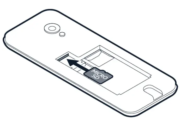 Insert the memory card