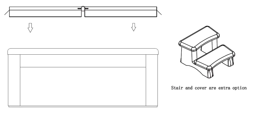 WS-292D WS-692D Freeport 6 Person 52 Jet Lounger Hot Tub with Bluetooth 3