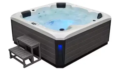 WS-292D WS-692D Freeport 6 Person 52 Jet Lounger Hot Tub with Bluetooth