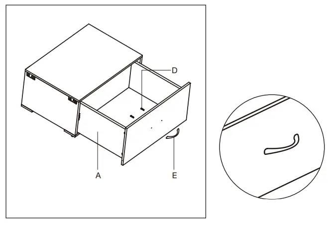 EVERBILT-1007-775-352-1-Tier-Wood-Closet-Organization-Shelving-Unit Drawer-Kit-FIG-3