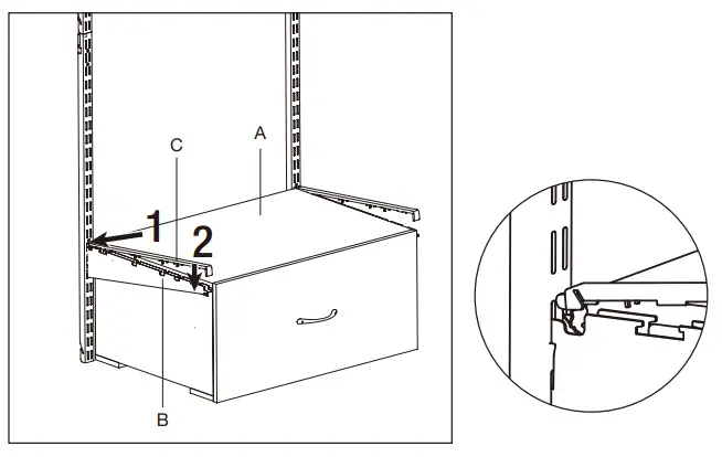 EVERBILT-1007-775-352-1-Tier-Wood-Closet-Organization-Shelving-Unit Drawer-Kit-FIG-6