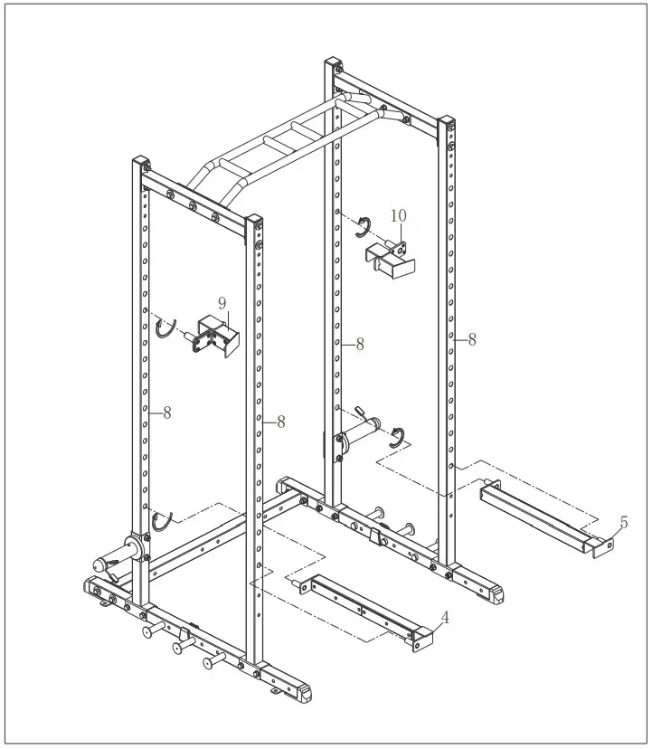 SUNNY SF-XF9925 Power Zone Strength Rack - ASSEMBLY 5