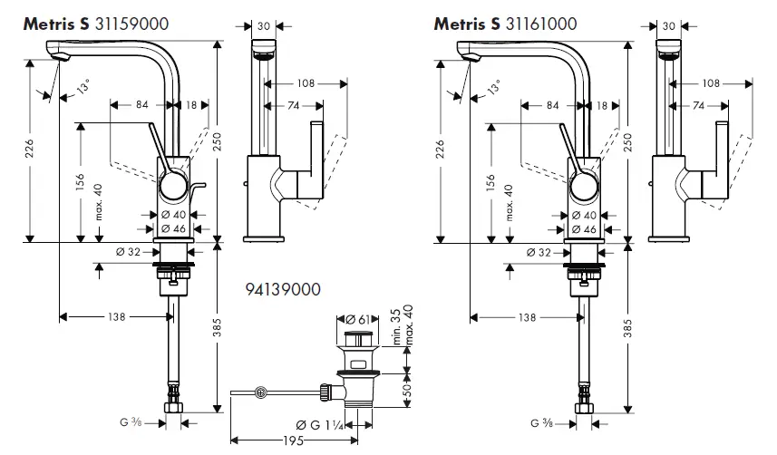 hansgrohe-32082000-Metris-S-Lever-Basin-Mixer-14