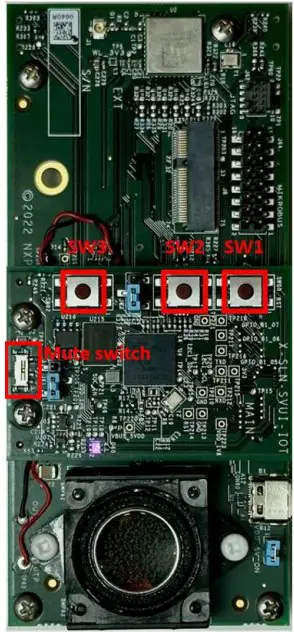 Buttons placement on board