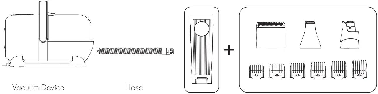 homeika H017 Pet Grooming Kit - Connection 2