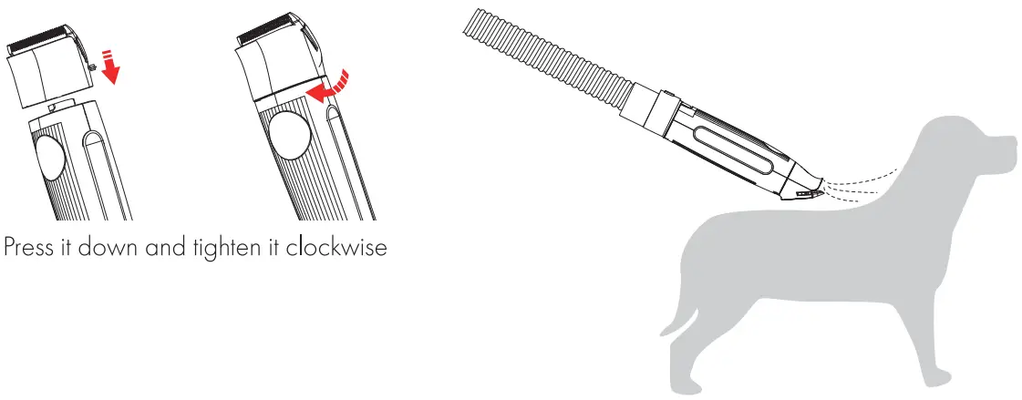 homeika H017 Pet Grooming Kit - Connection 3
