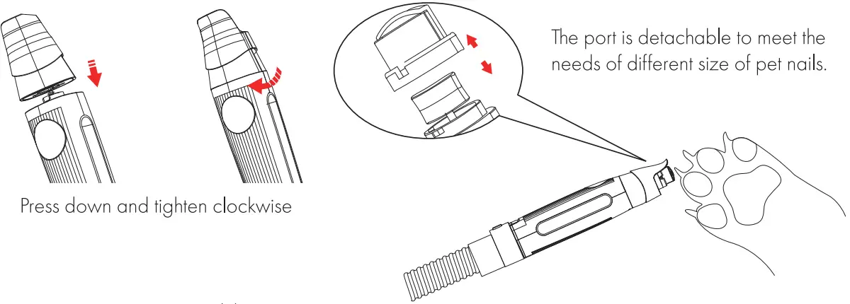homeika H017 Pet Grooming Kit - Grinder