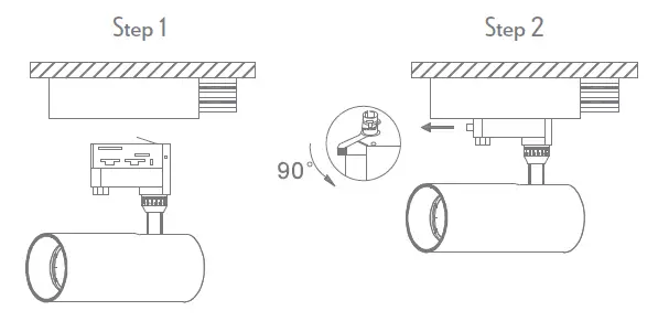 DOMUS-Lighting-THOR-25-LED-3-Circuit-Slim-Track-Mounted-Head-Spot-Light-FIG-1