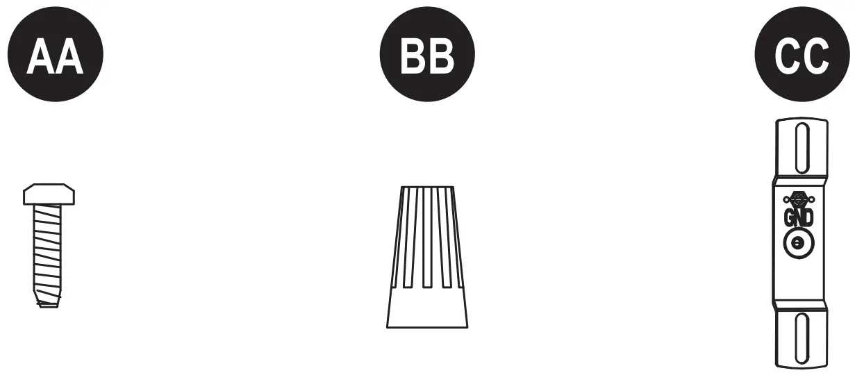 LUTEC 7635202412 Motion Activated Floodlight - HARDWARE CONTENTS