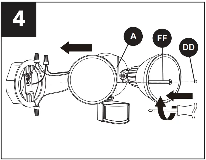 LUTEC 7635202412 Motion Activated Floodlight - light fixture