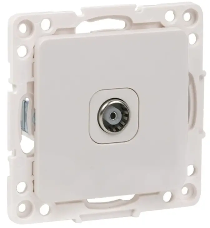 EKF EYA00-227-10 Stockholm Mechanism Sockets TV 1-Gang Terminal 10dB-240MHz White