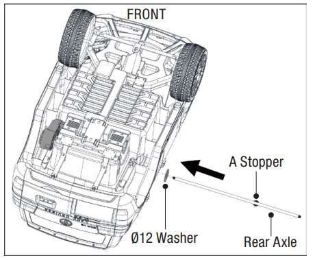 DYNACRAFT BM215 6V Toyota Land Cruiser - ASSEMBLY 3