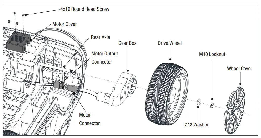 DYNACRAFT BM215 6V Toyota Land Cruiser - GEAR BOX