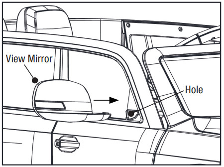 DYNACRAFT BM215 6V Toyota Land Cruiser - MIRRORS