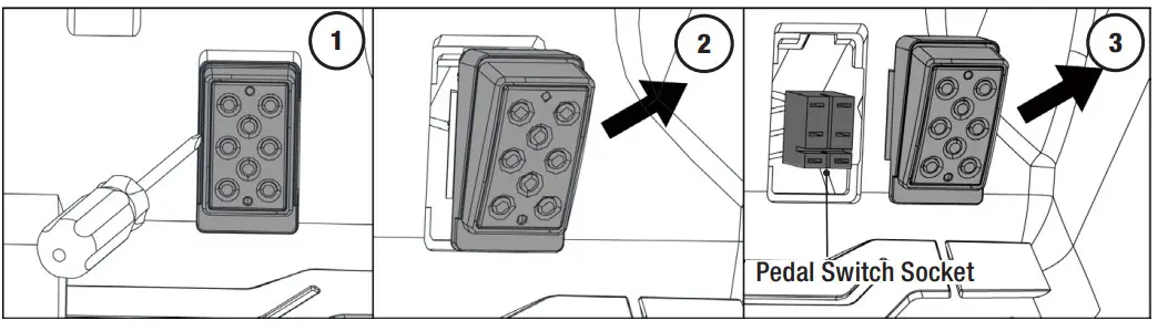 DYNACRAFT BM215 6V Toyota Land Cruiser - PEDAL